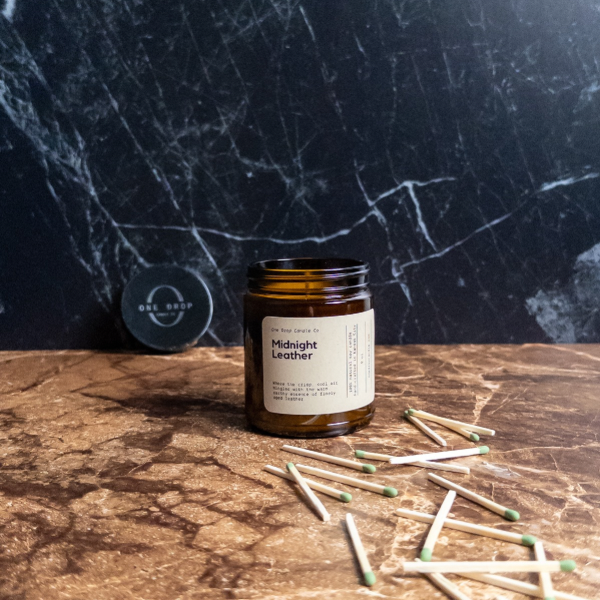 Midnight Leather - Soy Candle