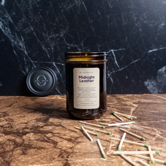 Midnight Leather - Soy Candle