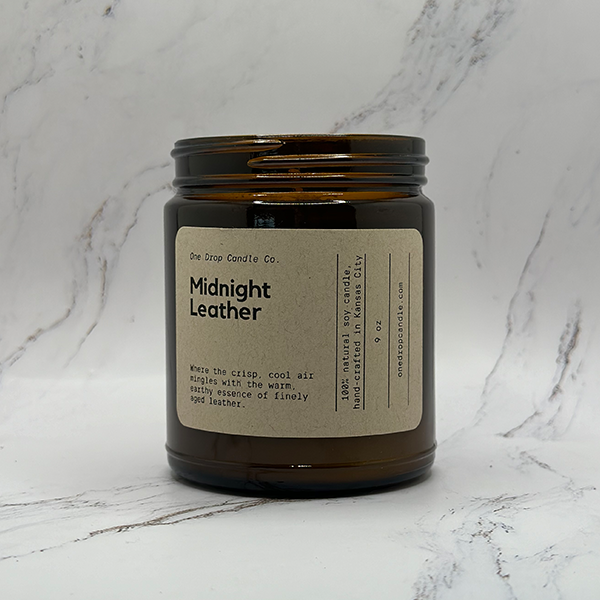 Midnight Leather - Soy Candle